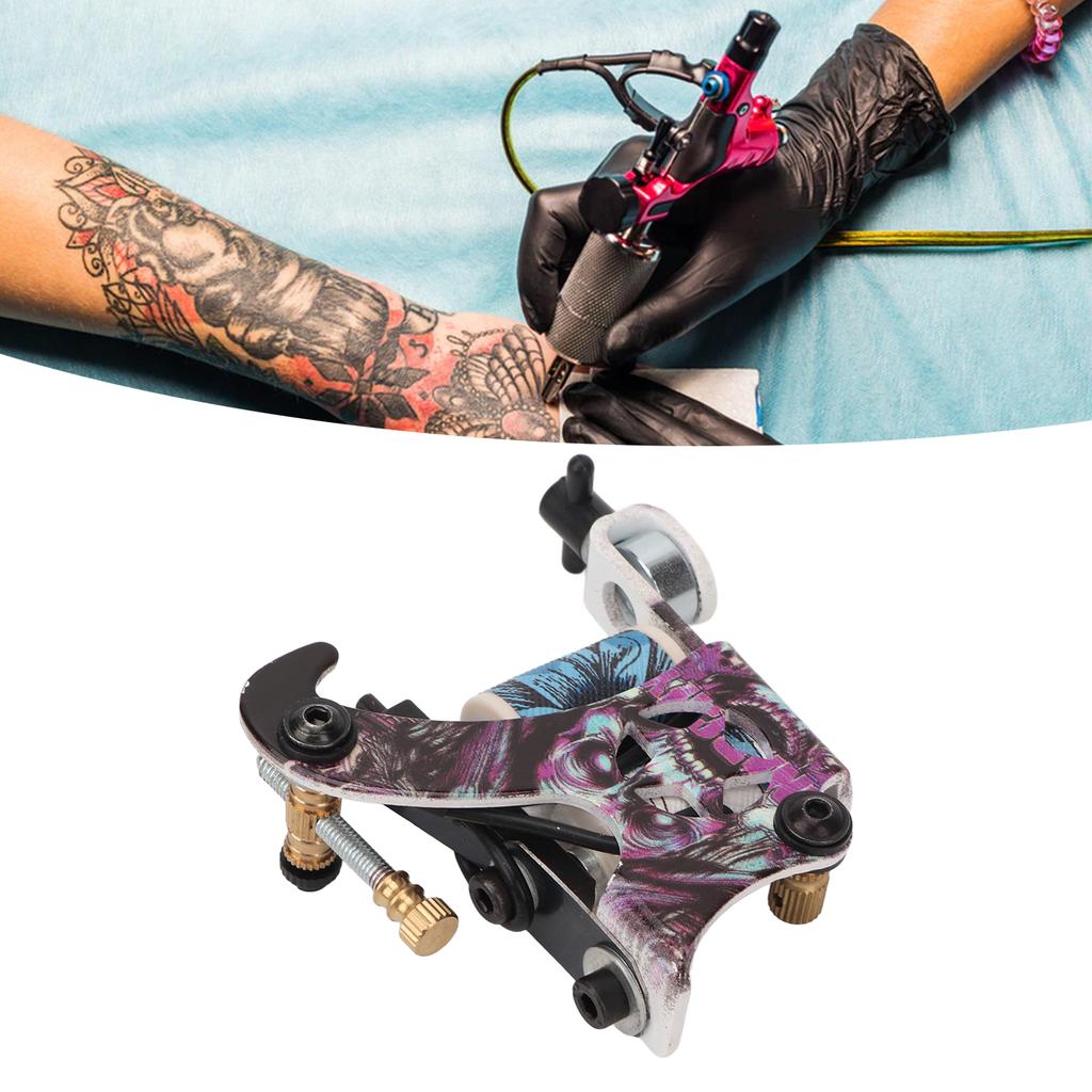 Multicolor Coil Tattoo Machine Professional Salon Alloy 10 Wraps Coil Liner Shader Tattoo Machine