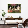 huacan Volle quadratische runde Diamantmalerei Hund Kreuzstich Diamantstickerei Tier Strass Bilder Kunsthandwerk