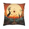 Fashion Kokopelli The Flute Player Throw Pillow Case Home Decorative Aboriginal Tribal Pattern Cushion Cover 40x40 Pillowcover