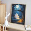 Halloween Diamond Painting Kit Cute Ghost Owl Moon Pumpkin Handmade Diy Painting Home Decoration Painting