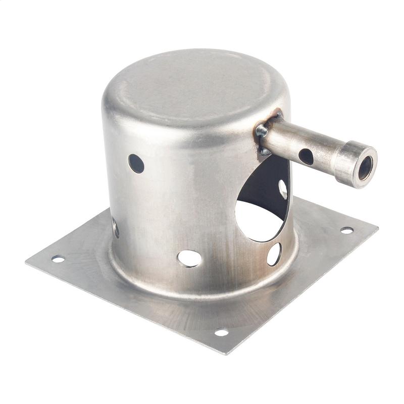 Stainless Steel Fire Burn Pot Replacement Parts with Screws for Pellet Grill Burner Motor Smoker Grill Accessories supplies