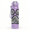 1PC Dog Paw Footprint Sketch Print 750ml Color Plastic Sports Water Bottle Leakproof Flip Straw Lid Suitable for Sports Office Home Use