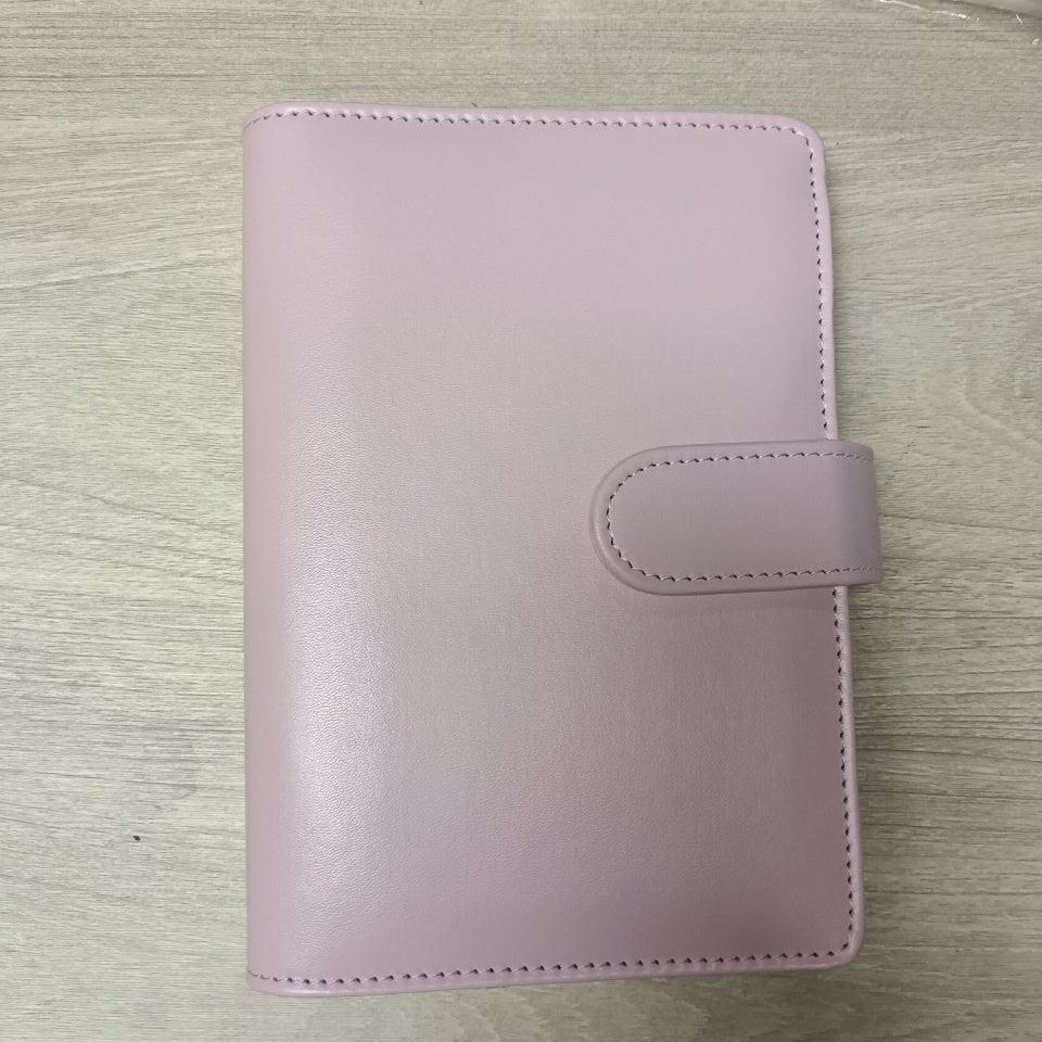 A4 A5 A6 Budget Binder File Holder Loose Leaf PU Leather Notebook Budget Binder with Prong Rings for Students Journal Business