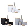 Trendy Bathroom Accessories Set Dispenser Toothbrush Tumbler