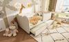 Polsterbett Tagesbett 90x190cm, Tagesbett Schlafsofa mit Ausziehbett 90x190cm, Kinderbett mit Lattenrost, Leinen, Beige, ohne Matratze