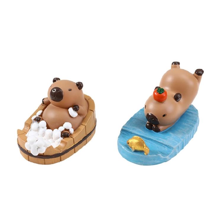 Capybara Desk Statue Phone Holder Stand, Enhances Reading and Entertainment Experience