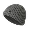 New Smiley Face Sticker Solid Color Knitted Hat Hip-hop Personality Warm Versatile Fashion Trend Casual Melon Hat