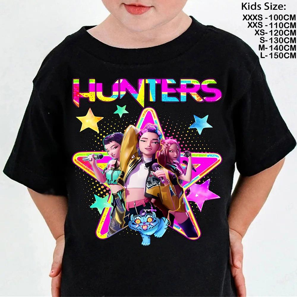 2025 Hot Movie Soft Cotton Baby Girls T Shirt Children's Clothing KPop Demon Hunters Fans Gifts Kids Clothes Tops T-shirt