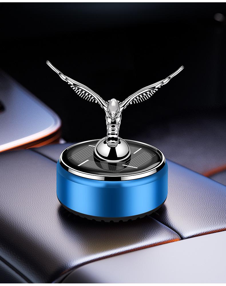 Solar-Powered Eagle Car Perfume Ornament: Slow Rotating Aromatherapy & Decoration