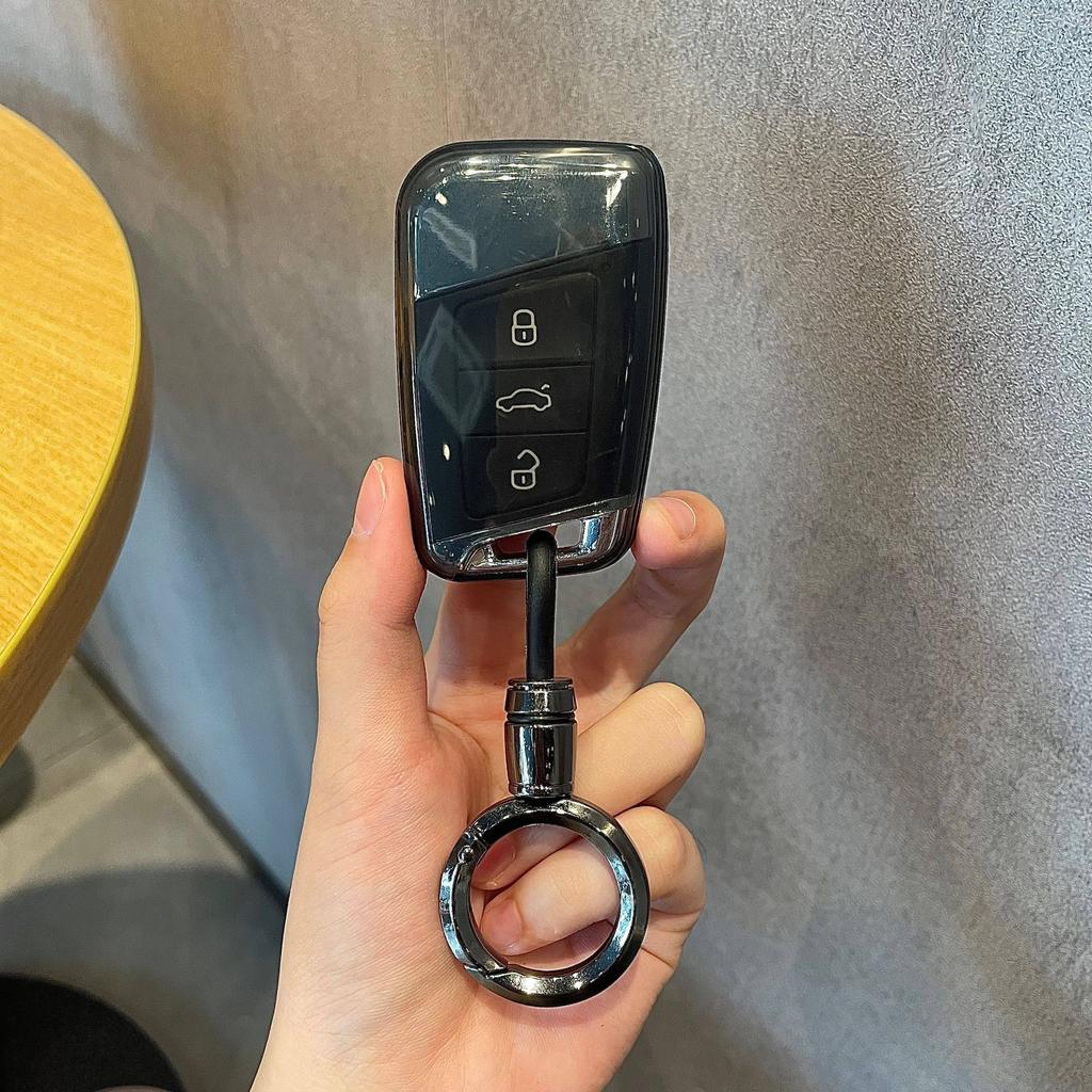 Nano Black Tpu For Volkswagen For Vw For Magotan B8 Superb Skoda A7 Passat Remote Car Key Case Cover Fob Keyring Key Protector
