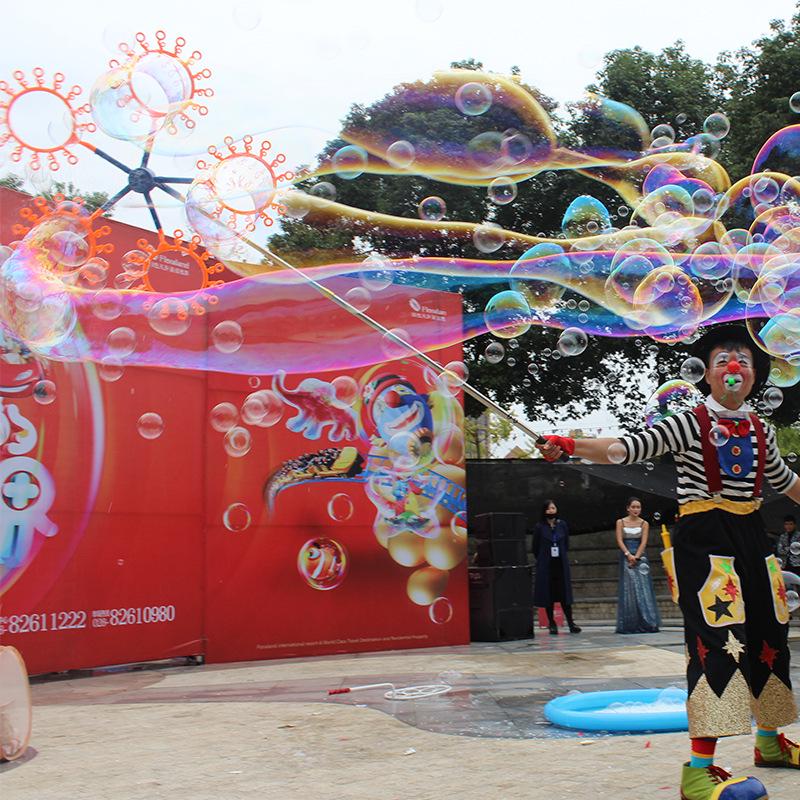 Children's Outdoor Bubble Show Set: Hengyue Baby's Breath Parent-Child Performance Large Hoop Rings