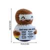 Cute Crochet Animals Ornament Frog Sea Turtle Duck Fox Ornament Desk Accessories Hand-knitted Figurine Finished Crochet Doll