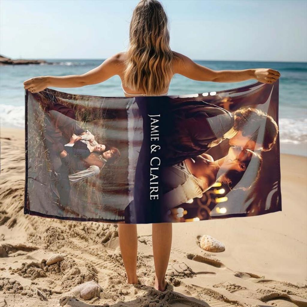 Outlander Strandtuch, Stilvolles Design, Schnelltrocknend und Maschinenwaschbar, Geeignet für Alle Jahreszeiten, Hergestellt aus Polyester