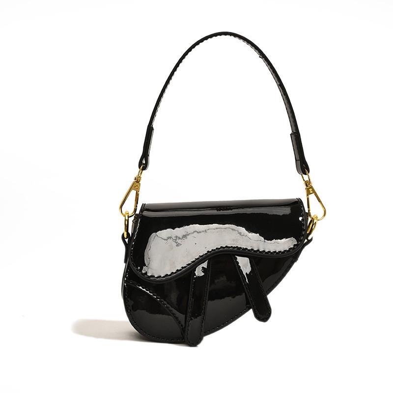 

Stylish Korean Laser Reflective Shoulder Bag For Kids In Modern Solid Colors чёрный