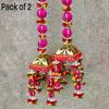 Wall Hanging Decoration 2 Pcs, Size 2 Ft Each, Pooja Room Decor Items, Door Decorative Items Hanging, Artificial Flowers Dekoration Hanging