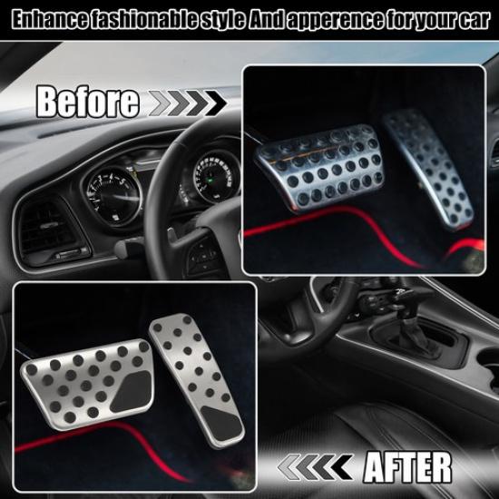 Pack of 1 For Dodge Challenger 2009 Brake Pedal Pad Gas Accelerator Pedal Cover