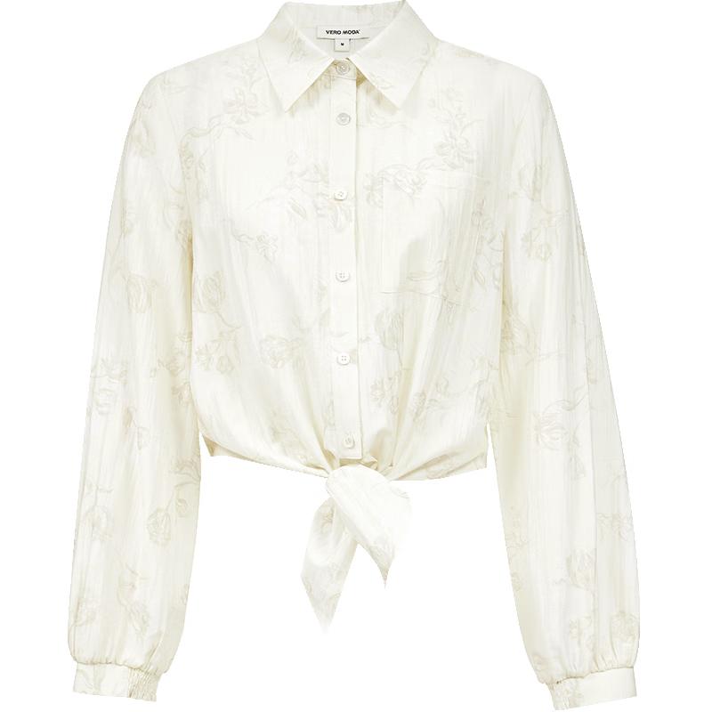 

VEROMODA 2025 Autumn Floral Print Knot-Hem Blouse M