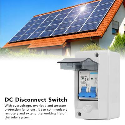 50A 1000V DC Disconnect Switch PV Solar Miniature Circuit Breaker with IP65 Waterproof Distribution Box