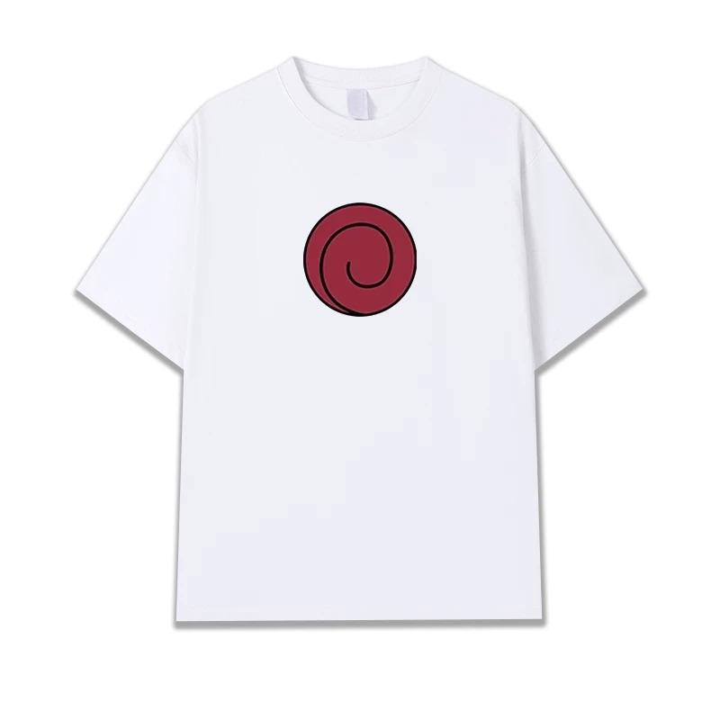 Uzumaki Naruto Sasuke Childhood Same Short Sleeved Tshirt for Unisex Naruto Anime Cosplay 2026 Summer New Dressing Top Streetwear