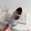 Youth Style Shoes Girls Ballet Flat Shoes Soft Sole Princess Style Slip-On Kids Fall Black Red