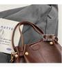 Versatile Korean High-End Bucket Bag: Spring & Autumn 2025 Wide Strap Crossbody Handbag for Women