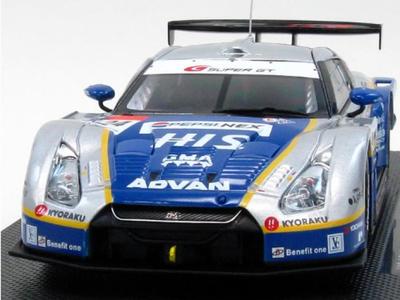 Ebro HIS Advan Kondo Super GT500 2009 Etapa 7 Fuji Produto Acabado 1/43 GT-R (44234)