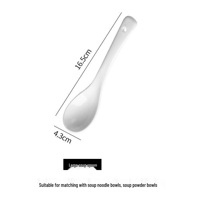 White Ceramic Microwaveable Bowl – Versatile for Soup, Noodles, Rice, and More, Ideal for Home or Commercial Use