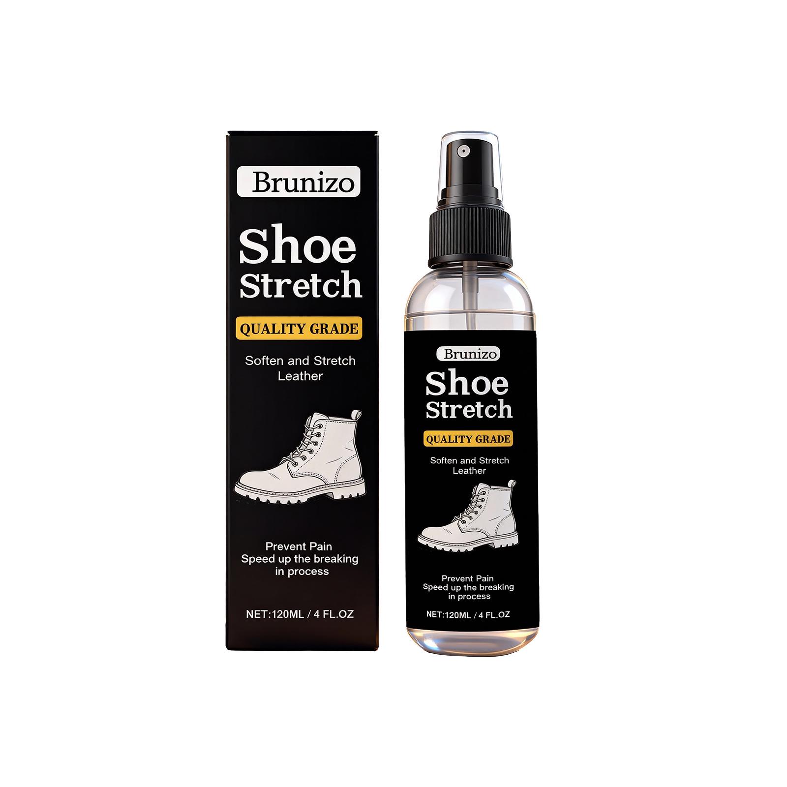 

Brunizo Multi-Material Shoe Stretcher & Softening Spray - Non-Staining, Comfortable Footwear Care Solution