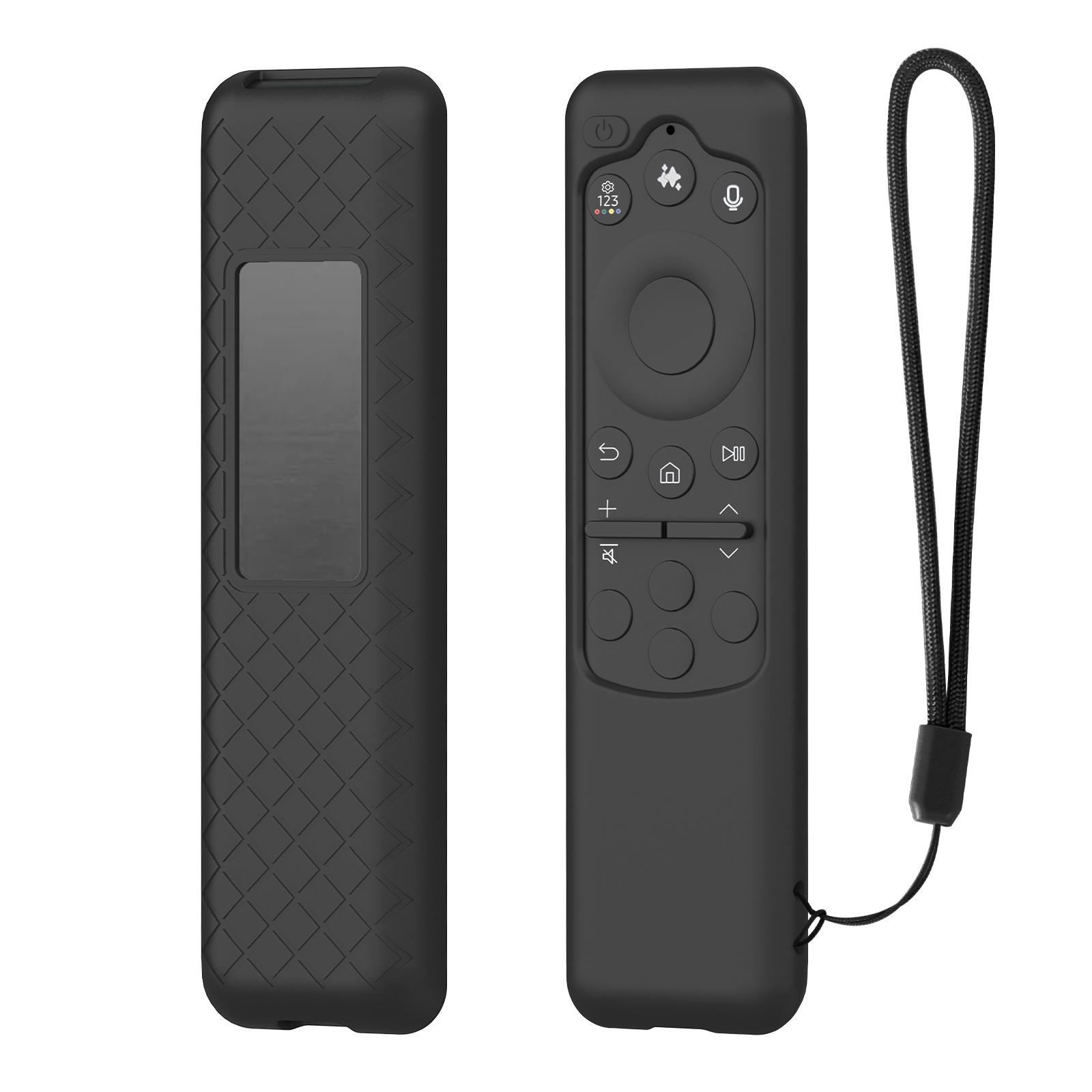 

For SAMSUNG BN59-01432A/BN59-01480L Silicone Remote Control Case with Lanyard Television RC Shell Anti-Slip Smart TV Accessories чорний