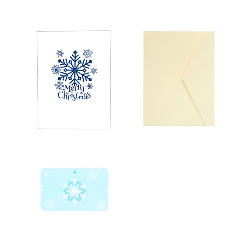 Greeting Cards for Christmas Invitations Gift Cards Add Any Own Message 3D Card Party Decoration Folding Type