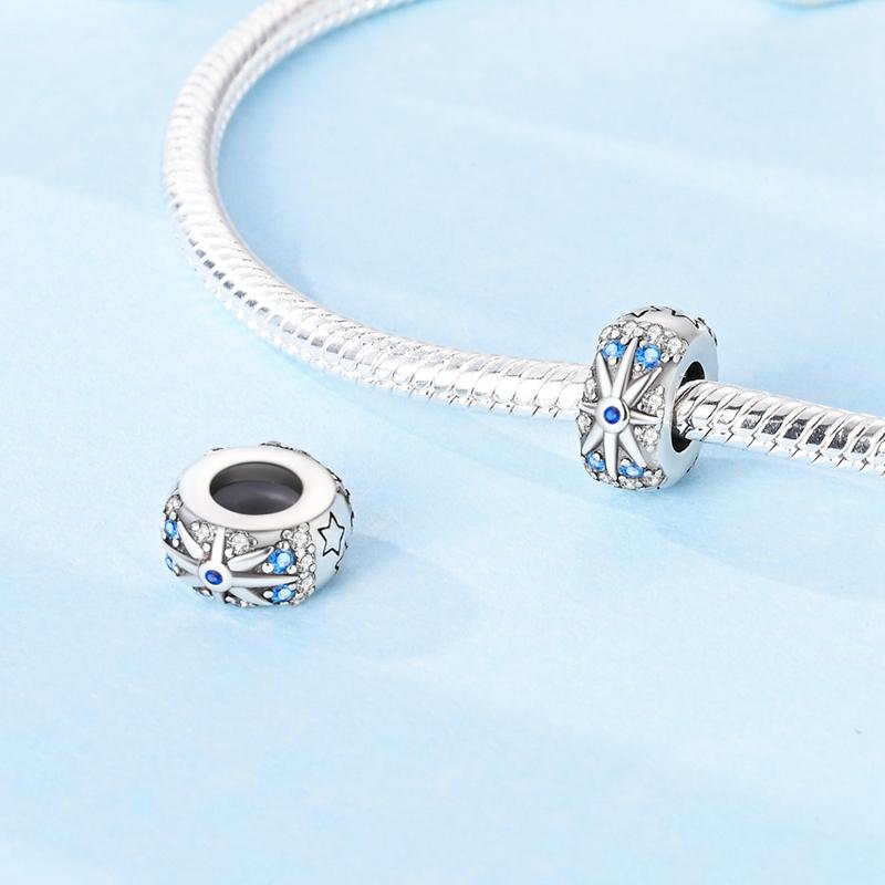 Genuine Copper Colorful Silicone Spacer Stopper Bead Elements Decorative Charms Jewelry Creation Suitable For Authentic Bracelet Style For Women