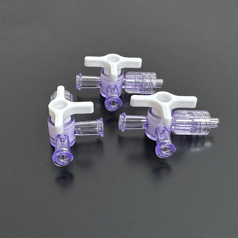 10PCS Plastic Three Way Valve Flow Control Luer Stopcock Valve for Medical Equipment