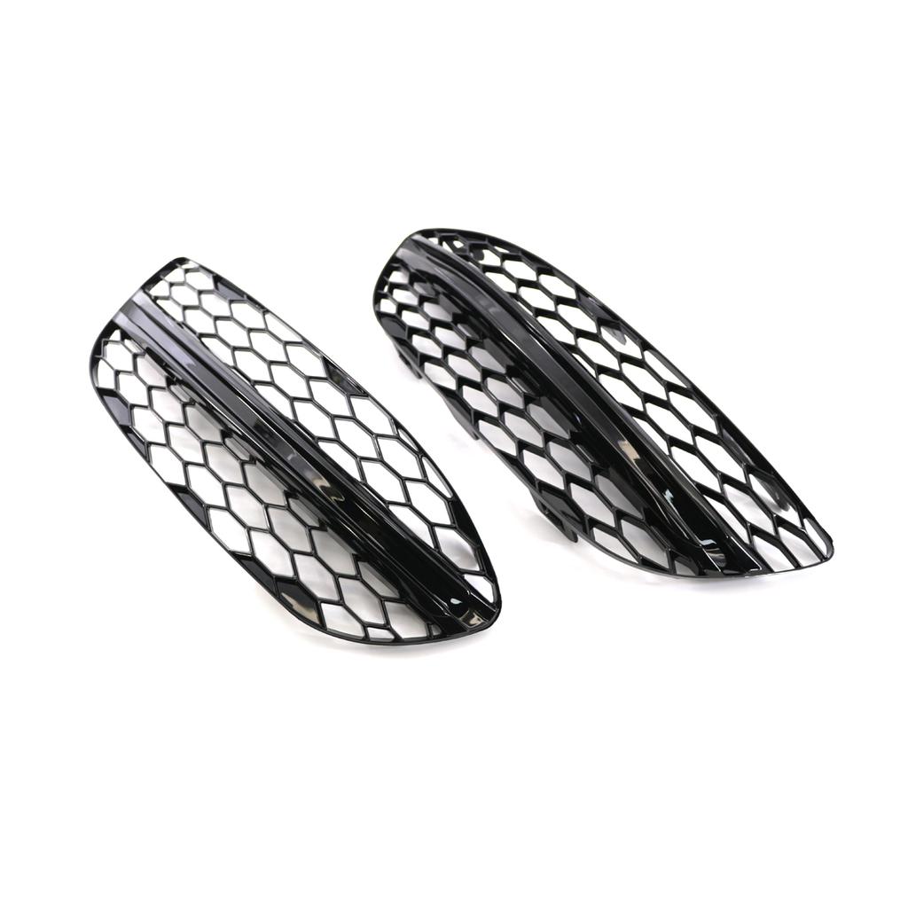 Sport Hex Mesh Honeycomb Black Car Front Fog Lamp Frame Decorative Grille For Mercedes Benz C-Class W205 2058851223