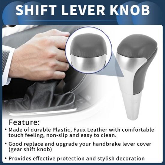 Automatic Gear Shift Knob for Toyota Land Cruiser 2003- Plastic Faux Leather