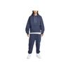 Nike Solo Swoosh Solid Color Hoodie Long Sleeve Men Tops Thunder-Blue DX1356-437
