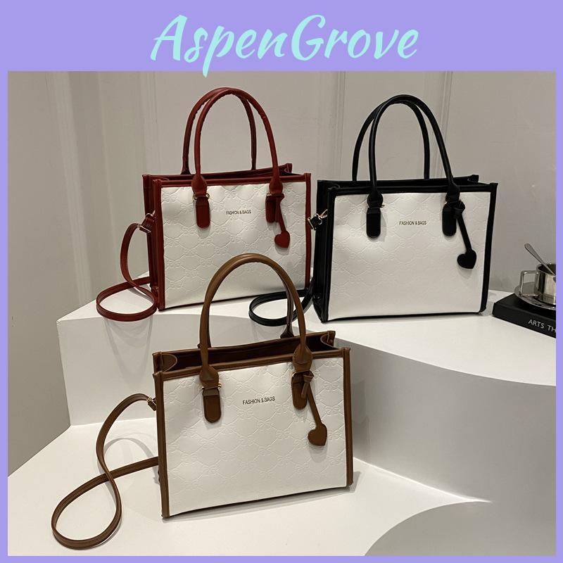 Stylish Chic Color Block Handheld Small Square Bag For Women With Bow And Plaid Design