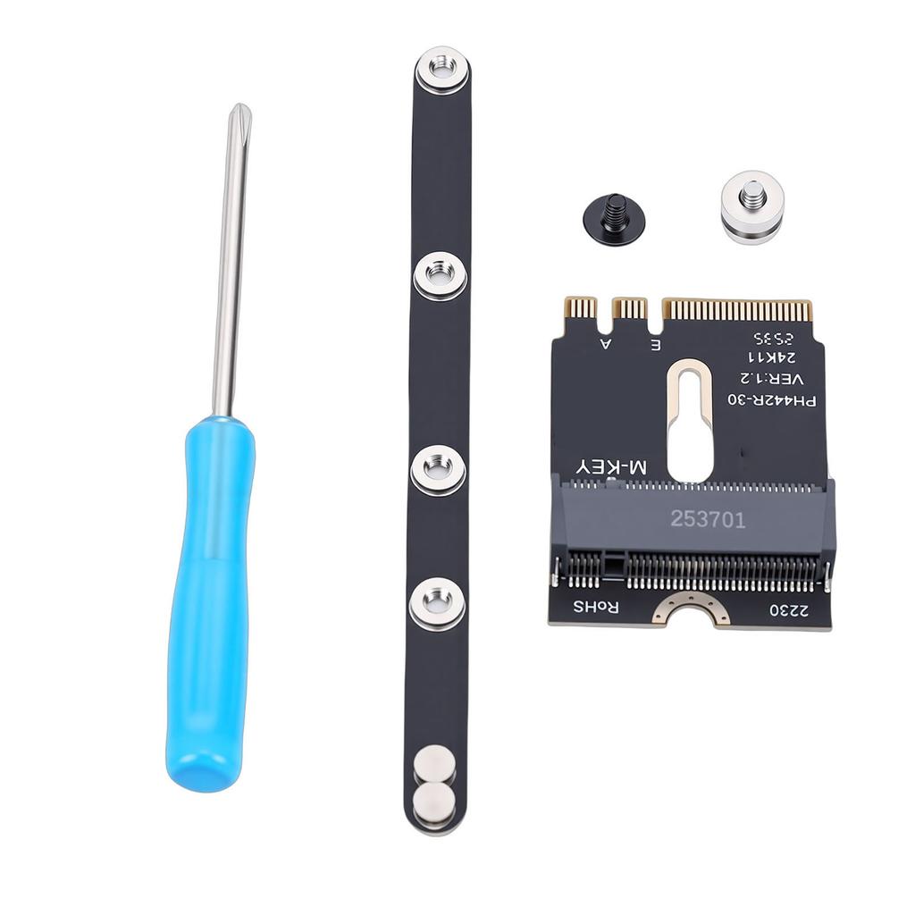 PCI E 4.0 NGFF 2230 A E Key Card Male to Female NVME Extension Adapter with Bracket for SSD 2280 Laptop Mainboard