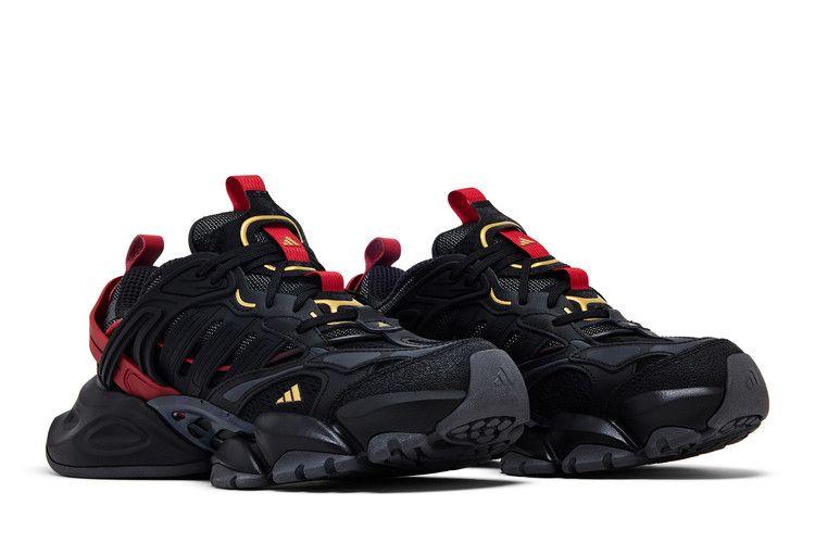adidas XLG Runner Deluxe Black Gold Metallic Red
