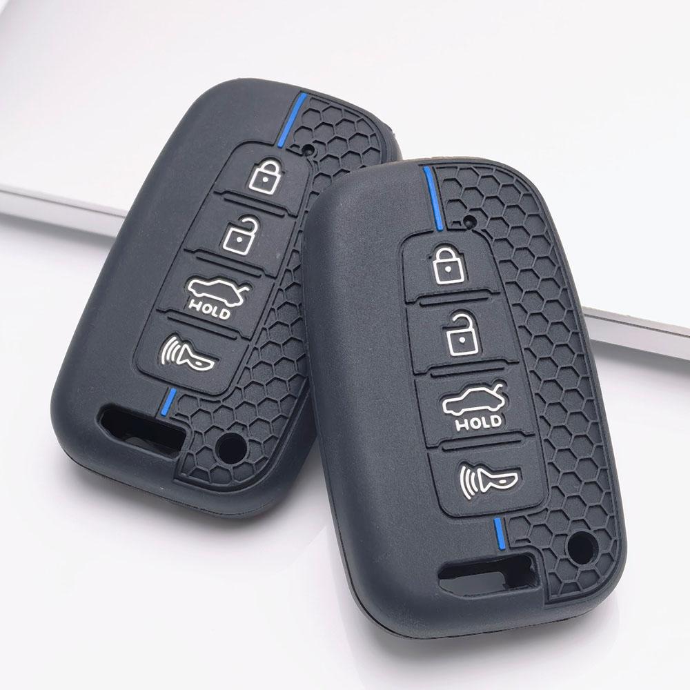 Premium Silicone Car Key Fob Cover For Hyundai I30 K2 K5 For KIA Optima K5 K3 Soft Silicone Car Interior Accessories