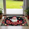 Santa Claus Christmas Doormat - Non-slip, Water-Absorbent Entrance Mat for Home Décor