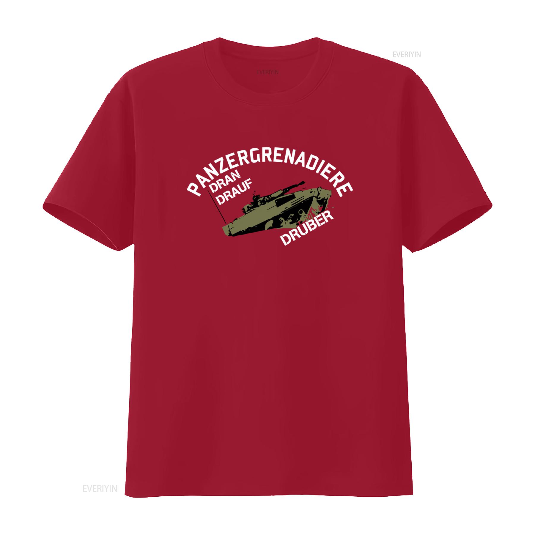 

Military Tank Panzergrenadier T shirt Dran Drauf Druber Design Perfect for History Enthusiasts vintage Washed Stylish Casual S