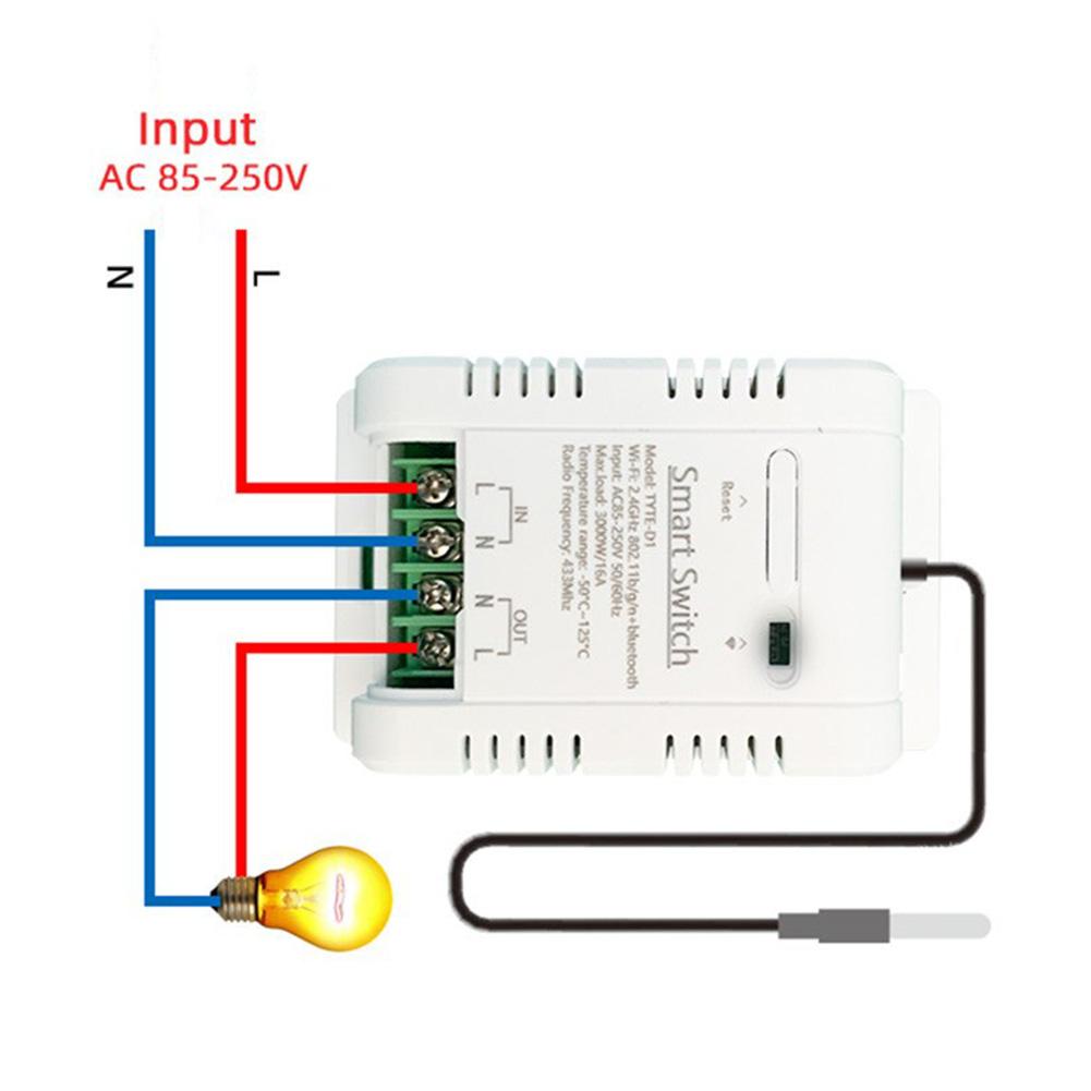 16A Smart Thermostat for For energy Monitoring with RF433 Technology and Mobile App Support for Real Time Temperature Control