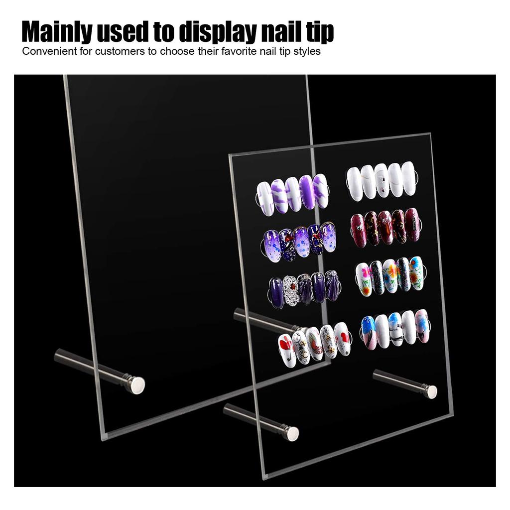 Nail Art Display Board Acrylic Gel Polish Color Design Showing Stand Holder Nail Art Tool