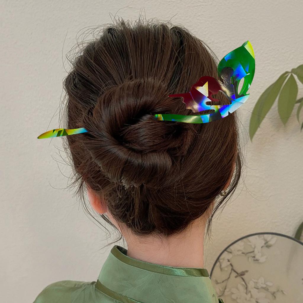 Holographical Hairpin Mold Vintage Hair Stick Silicone Mould Jewelry Making Hair Clip Resin Molds Crystal Epoxy Casting