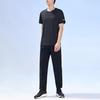 Anta Solid Color Round Neck Pullover Short Sleeve T-Shirt Men Tops Basic-Black 152325117-5