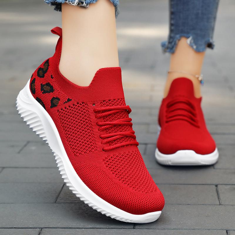 Fashion Leisure Running Women's Shoes 2024 Autumn New Mesh Breathable Shallow Mouth Versatile Sports Vulcanized Shoes Zapatos De Mujer