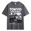 Japanese Tokyo Graphic T Shirt Unisex Unisex Vintage Fashion Harajuku TShirts Oversized Cotton High Quality Casual Summer TShirt