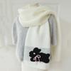 Warmer Cartoon Thick Shawl Soft Long Scarf Large Rabbit Knitted Scarf  Winter