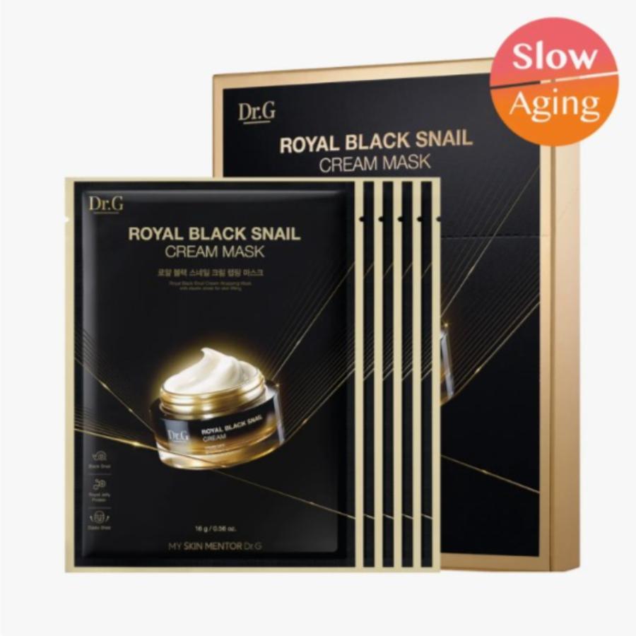Dr.G Royal Black Snail Cream Mask Sheet 5 Sheets