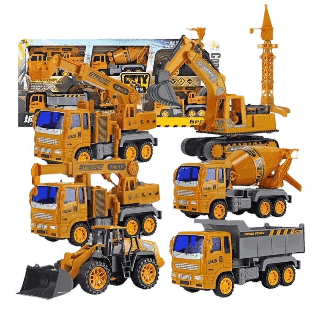 Alloy Material Fire Truck Model Plastic Construction Mixer Truck  Home Use